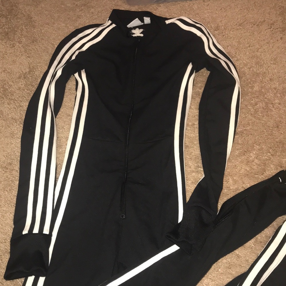 Black Adidas jumpsuit